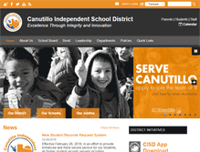 Tablet Screenshot of canutillo-isd.org